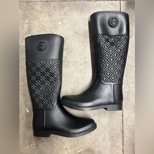 Tory Burch Rain Boots.